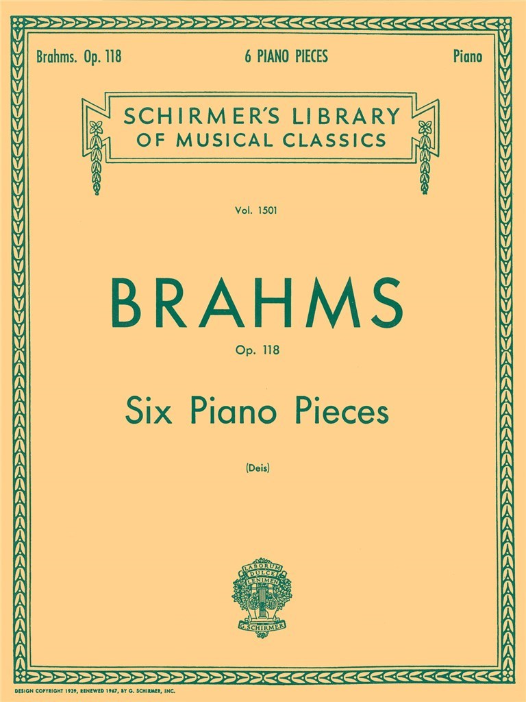 Six Piano Pieces, Op. 118